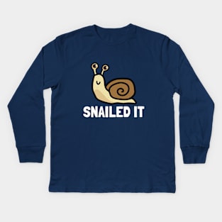 Snailed It Kids Long Sleeve T-Shirt